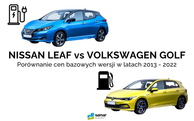 Nissan Leaf vs VW Golf - jak zmieniały się ceny w ostatniej dekadzie?