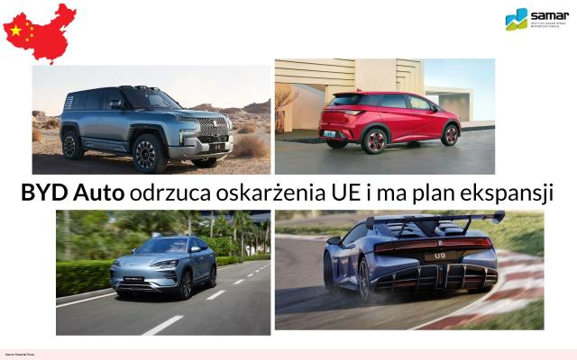 Chiny: BYD odrzuca oskarżenia UE i ma plan ekspansji