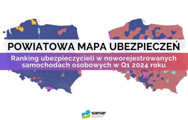 Powiatowa mapa ubezpieczeń - który ubezpieczyciel dominuje?