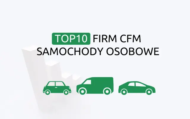 TOP 10 firm CFM: samochody osobowe – styczeń 2025